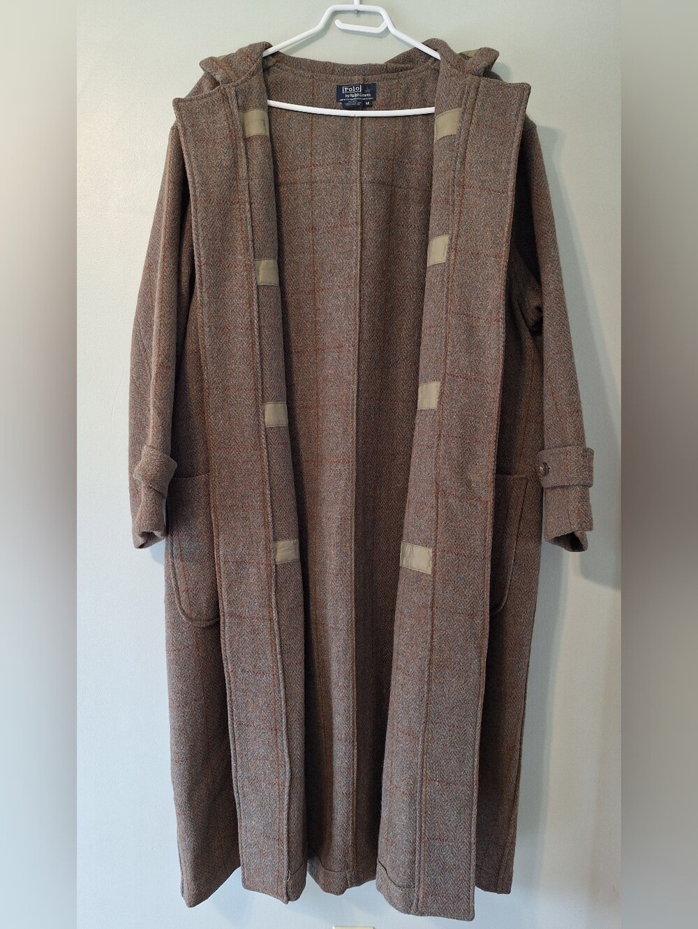 Vintage Polo Ralph Lauren Wool Toggle Duffle Coat - M - Picture 16 of 16